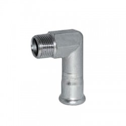 CODO MACHO ACCESORIO PRENSAR INOX 316 (15 x 1/2")