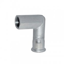 CODO HEMBRA ACCESORIO PRENSAR INOX 316 (22 x 1/2")