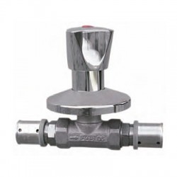 LLAVE EMPOTRAR POMO AGUA FRIA/CALIENTE 16x2 E:2