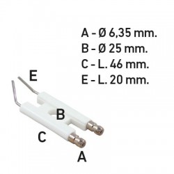 ELECTRODO QUEMADOR ELCO 6,35x25x46x20 13007690