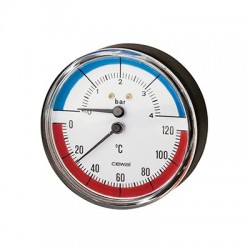 TERMOMANÓMETRO TRP 80 POSTERIOR 0−120ºC 6 bar