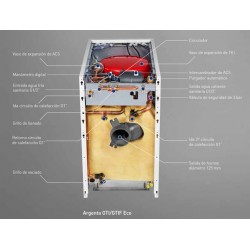 GRUPO TERMICO GASOIL ARGENTA 32 GTIF ECO (calefacción + ACS instantánea - estanca)