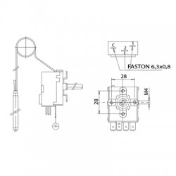 KIT COMPLETO TERMOSTATO TR2 3 METROS