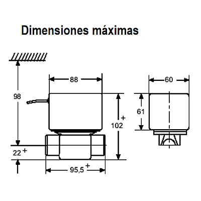 VÁLVULA ZONA MOTORIZADA 2 VÍAS 3/4" SPDT V4043H HONEYWEL