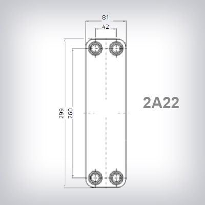 INTERCAMBIADOR 2A22 DE 50 PLACAS 3/4" M SOLDADO