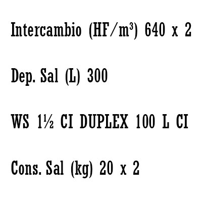 DESCALCIFICADOR DULPEX 100 litros CLACK WS 1 1/2"