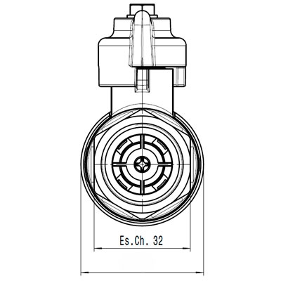 VÁLVULA BALLSTOP PALOMILLA CALEFFI 3/4 323050