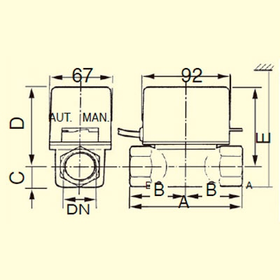 VÁLVULA ZONA 2 VÍAS 3/4" M−M SIN MICRO VZM−SFE