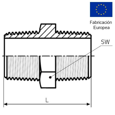 MACHÓN 1/4" INOXIDABLE 316 INOXPRES