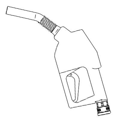 PISTOLA BOQUEREL BIODIESEL AUTOMÁTICA A60 RACOR GIRATORIO 1" H PIUSI F00602030