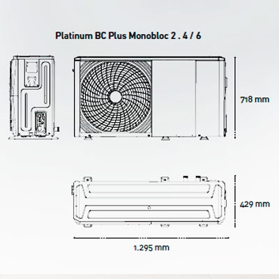 AEROTERMIA BAXI PLATINUM BC MONOBLOC PLUS-2 4 MR 7803090