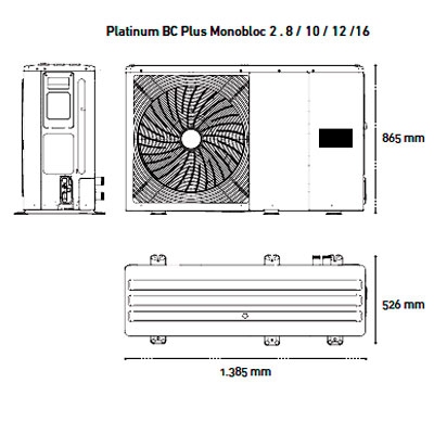 AEROTERMIA BAXI PLATINUM BC MONOBLOC PLUS-2 12 MR 7803094