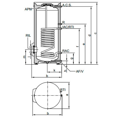 INTERACUMULADOR VITOCELL 100V CVAB−A 200 LITROS