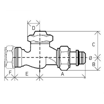 DETENTOR RECTO 1/2 x M16 BICONO