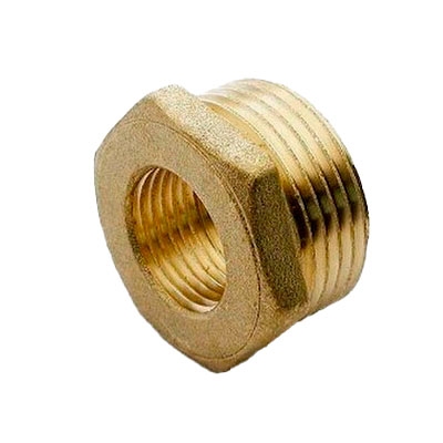 REDUCCIÓN LATÓN MACHO-HEMBRA HEXAGONAL 1/4"−1/8"