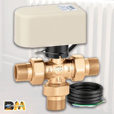 VÁLVULA ZONA ESFERA 3 VÍAS T 3/4" M-M-M 644344 CALEFFI