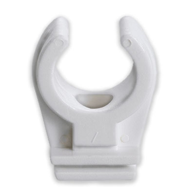 ABRAZADERA BLANCA CLIP SIMPLE M−6 16−18mm