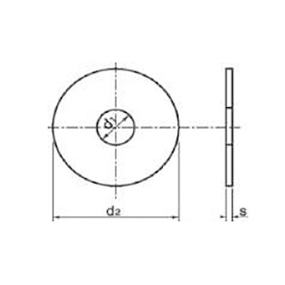 ARANDELA PLANA INOXIDABLE M-8