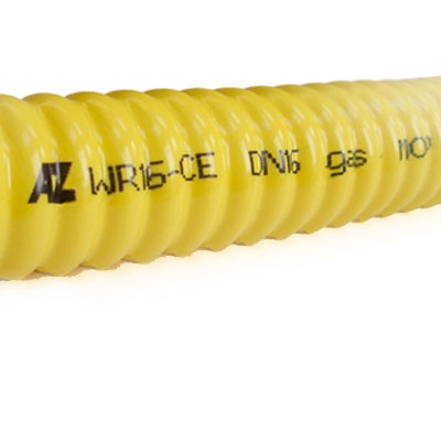 TUBO CATS ACERO INOXIDABLE CORRUGADO WR16-CE ROSCA DN12 GAS 10 METROS