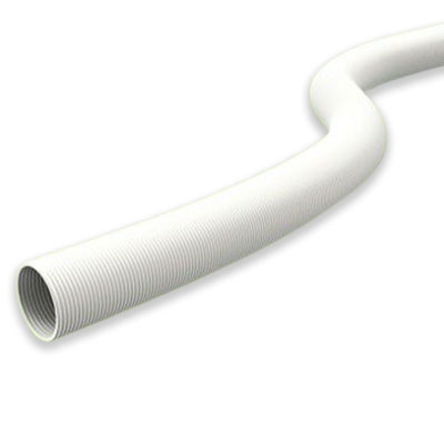 TUBO FLEXIBLE UNIÓN POR MANGUITOS POLIPROPILENO BLANCO BIFLUJO / SIMPLE ROLLO 20M Ø 80 MM