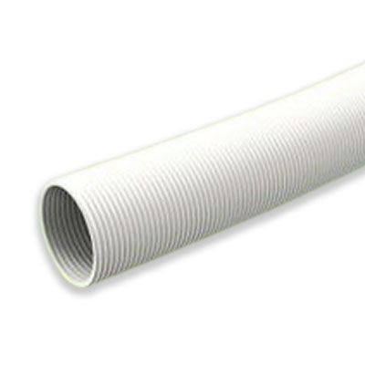 TUBO FLEXIBLE UNIÓN POR MANGUITOS POLIPROPILENO BLANCO BIFLUJO / SIMPLE ROLLO 20M Ø 80 MM