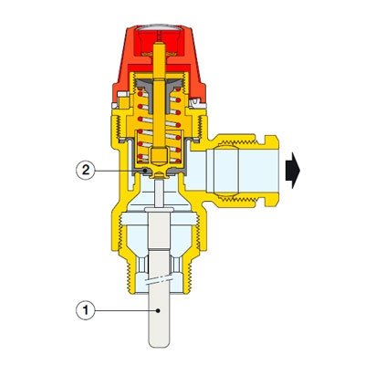 VÁLVULA SEGURIDAD TEMPERATURA Y PRESIÓN (SERIE 309) 3/4" 6 BAR 309560