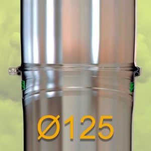 Ø125 - CHIMENEA INOX 316 SIMPLE PARED PSLI-BI CONVESA